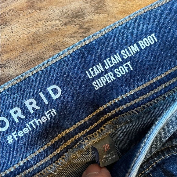 NWT Torrid Lean Jean Slim Boot size 2 regular 18 20 2x - Picture 3 of 8